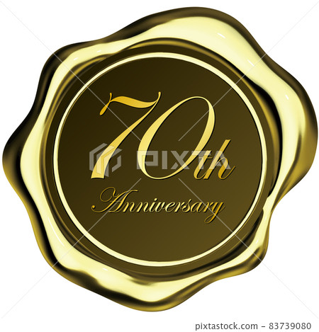 70th Anniversary Simple Seal Wax Gold 70th Anniversary Simple Seal Wax Gold 83739080