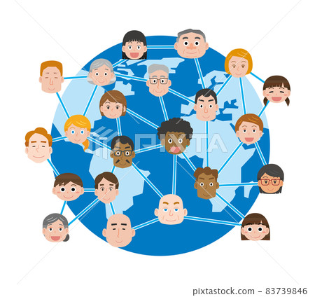 地球上人與人之間的聯繫圖片 地球上人與人之間的聯繫圖片 83739846