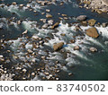 River flowing between rocks 83740502