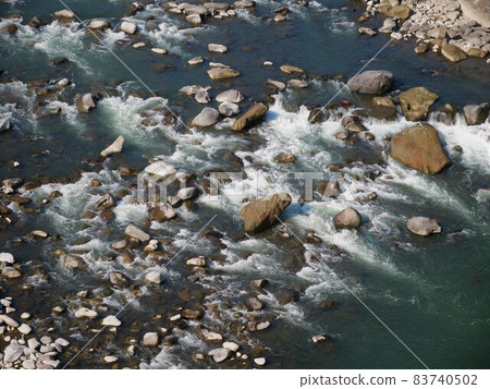 River flowing between rocks River flowing between rocks 83740502