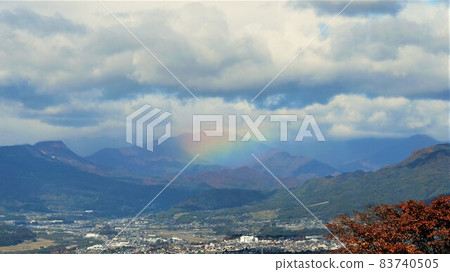 A rainbow on the mountain A rainbow on the mountain 83740505