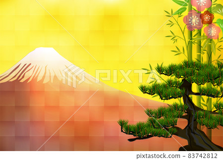 Japanese pattern New Year's card background Japanese pattern New Year's card background 83742812