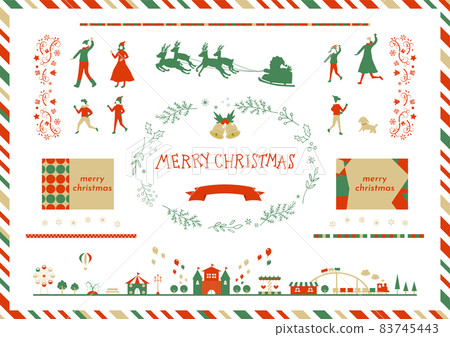 Christmas illustration material collection 3 Christmas illustration material collection 3 83745443