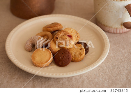 German pastry cookies on a cute plate 83745845