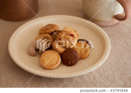 German pastry cookies on a cute plate 83745846