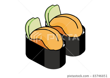 主線螞蟻簡約卡通壽司/壽司插畫|海膽Untan gunkanmaki nigiri壽司插畫 主線螞蟻簡約卡通壽司/壽司插畫|海膽Untan gunkanmaki nigiri壽司插畫 83746851