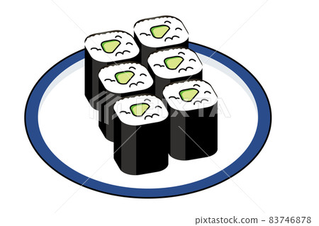 主線螞蟻簡約卡通壽司/壽司插畫|黃瓜kappa卷握壽司插畫 主線螞蟻簡約卡通壽司/壽司插畫|黃瓜kappa卷握壽司插畫 83746878