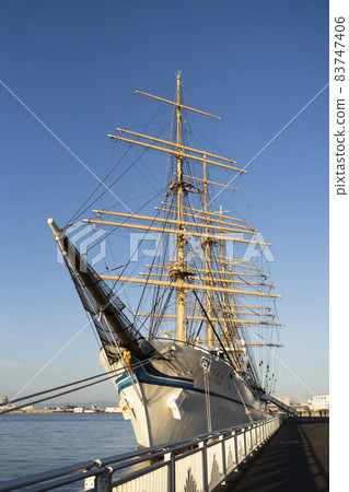 Nagoya Port Nippon Maru Sailing Ship Calling Practice Sailing Ship Navigation Training Ship 83747406