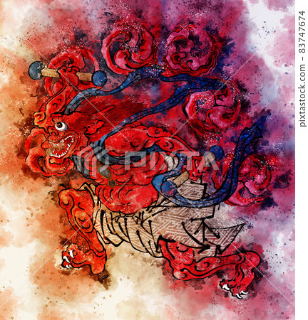 Raijin Part 2 Watercolor style Raijin Part 2 Watercolor style 83747674