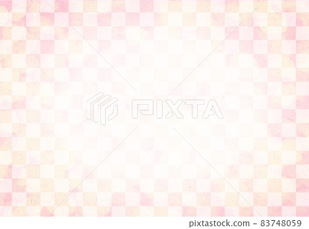 Lattice Japanese pattern watercolor 83748059