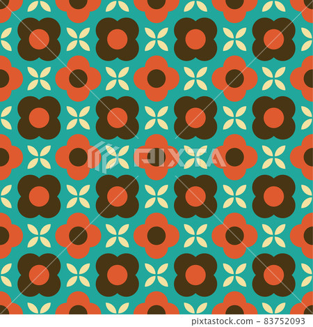 昭和復古花卉圖案 83752093