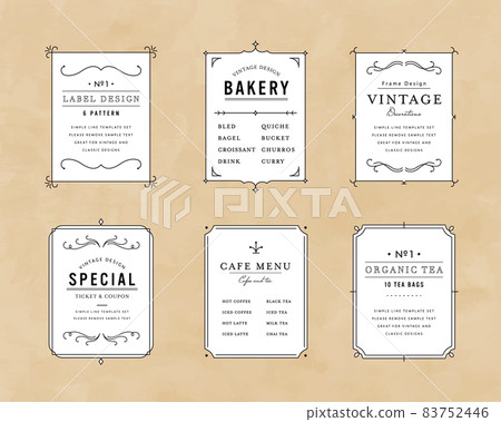 Vintage frame set Simple frame Elegant antique classic decoration decoration picture frame Vintage frame set Simple frame Elegant antique classic decoration decoration picture frame 83752446