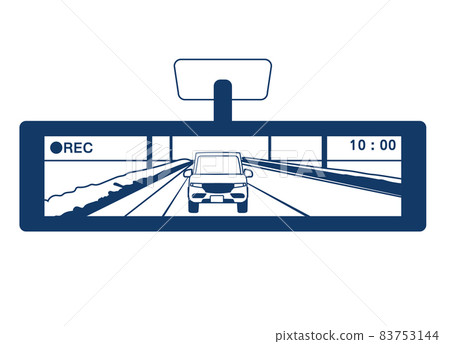 行車記錄儀示意圖 後視鏡式記錄屏液晶顯示示意圖 83753144