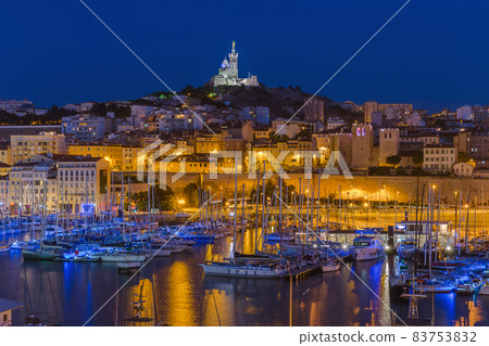 Old Port and Basilica of Notre Dame - Marseille France 83753832