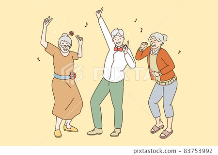 Elderly mature people active lifestyle concept. 83753992