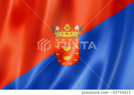 Lanzarote, Canary islands flag, Spain Lanzarote, Canary islands flag, Spain 83754815