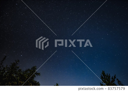 Astrophotography - beautiful night starry sky 83757579