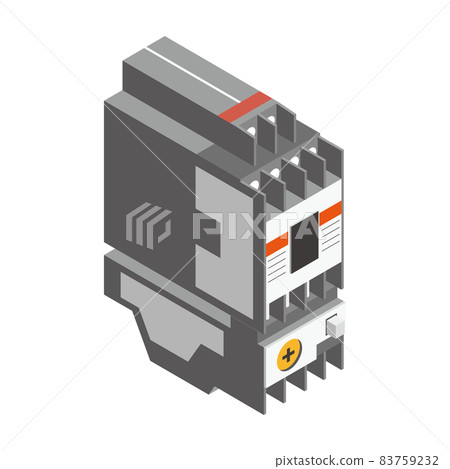 Isometric illustrations of electromagnetic switches and magnet switches Isometric illustrations of electromagnetic switches and magnet switches 83759232