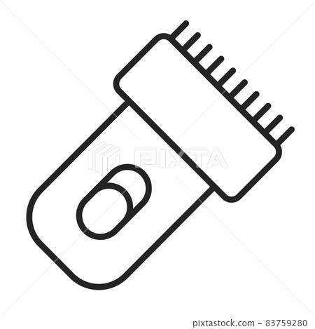 Line icon of a trimmer vector isolated 83759280
