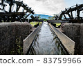 Triple water wheel village Asakura water wheel 83759966