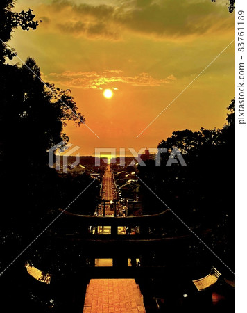 光之黃金之路/福岡發電站宮地岳神社(福津市/福岡) 光之黃金之路/福岡發電站宮地岳神社(福津市/福岡) 83761189