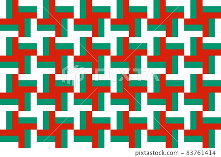 Simple geometric pattern in the colors of the national flag of Bulgaria Simple geometric pattern in the colors of the national flag of Bulgaria 83761414