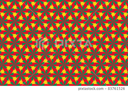 Simple geometric pattern in the colors of the national flag of Benin Simple geometric pattern in the colors of the national flag of Benin 83761526