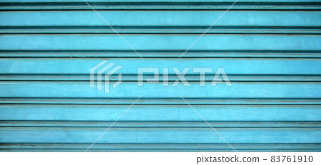 Texture of blue metal gate 83761910