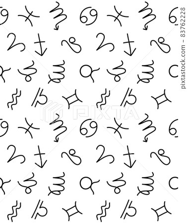 Vector seamless pattern of astrologic zodiac sign Vector seamless pattern of astrologic zodiac sign 83762228