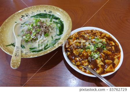 Ramen and mapo tofu Ramen and mapo tofu 83762729