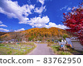 Autumn leaves in Shinshu, Nagawa, Matsumoto City 83762950
