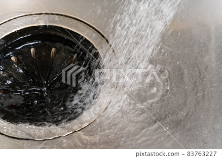 Old kitchen sink drain 83763227