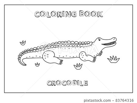 vector the crocodile coloring pages