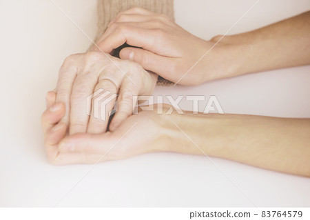 Handshake, caring, trust, treatment and support.  83764579