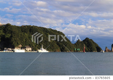 Island, sea and ship Island, sea and ship 83765605