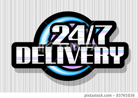 Vector logo for 24/7 Delivery 83765836