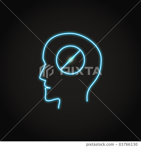 Neon catatonia syndrome icon in line style 83766130