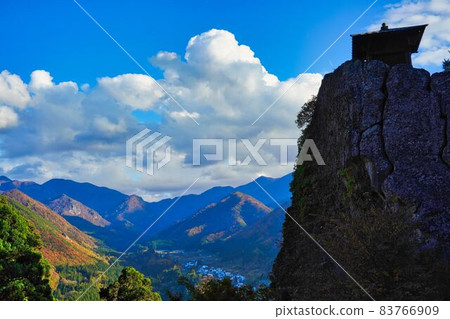 Autumn leaves mountain temple Risshakuji Autumn leaves mountain temple Risshakuji 83766909