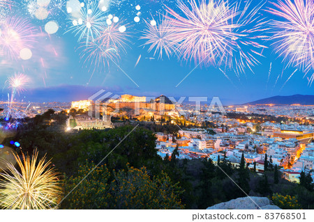 Famous skyline of Athens, Greece Famous skyline of Athens, Greece 83768501