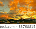 上富良野市秋季日落天空 83768815