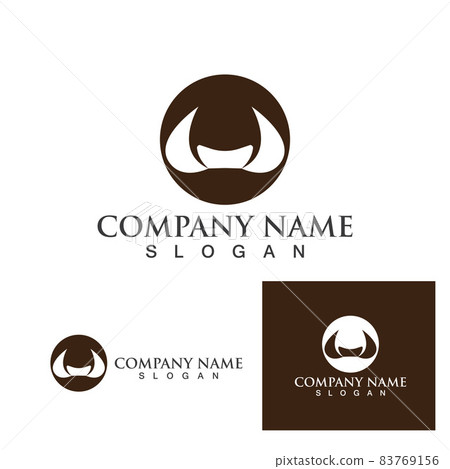 Bull horn logo and symbol vector Bull horn logo and symbol vector 83769156