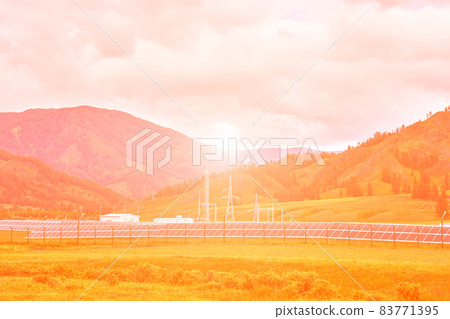 Vacation landscape. Russian Altai mountains. Staycation concept. Reduce carbon Vacation landscape. Russian Altai mountains. Staycation concept. Reduce carbon 83771395