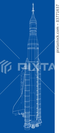 Rocket carrying space shuttle Rocket carrying space shuttle 83771637