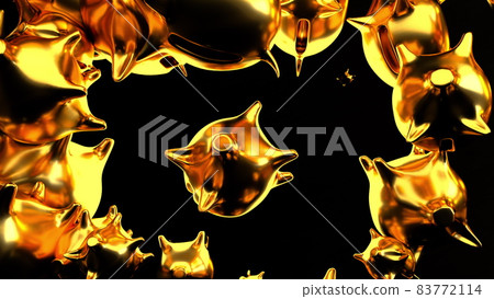 Falling gold piggy banks Falling gold piggy banks 83772114