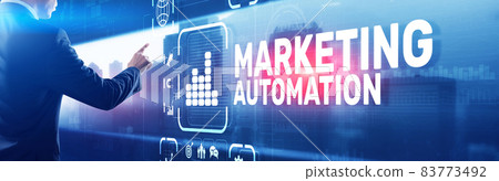 Marketing automation concept. Business Technology Internet and network 83773492