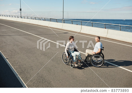 Couple with Disability Wide Angle Couple with Disability Wide Angle 83773893