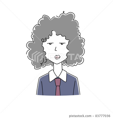 黑髮時尚男士插畫素材 黑髮時尚男士插畫素材 83777036