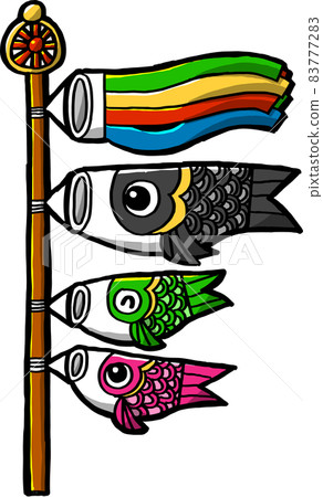 Carp streamer to decorate on Children's Day 83777283