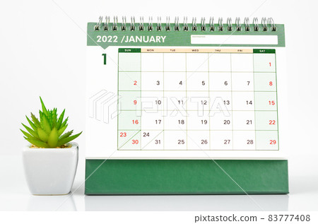 The january 2022 desk calendar 83777408