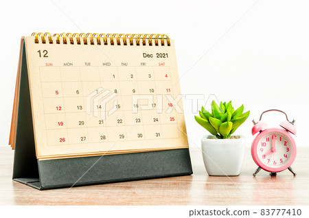 The December 2021 desk calendar. The December 2021 desk calendar. 83777410